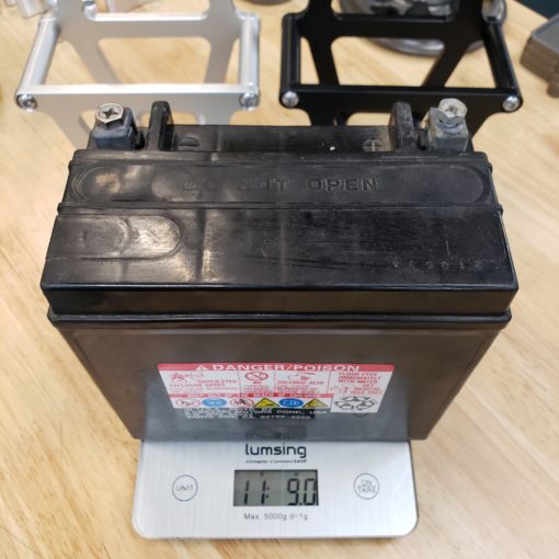 stock battery weight